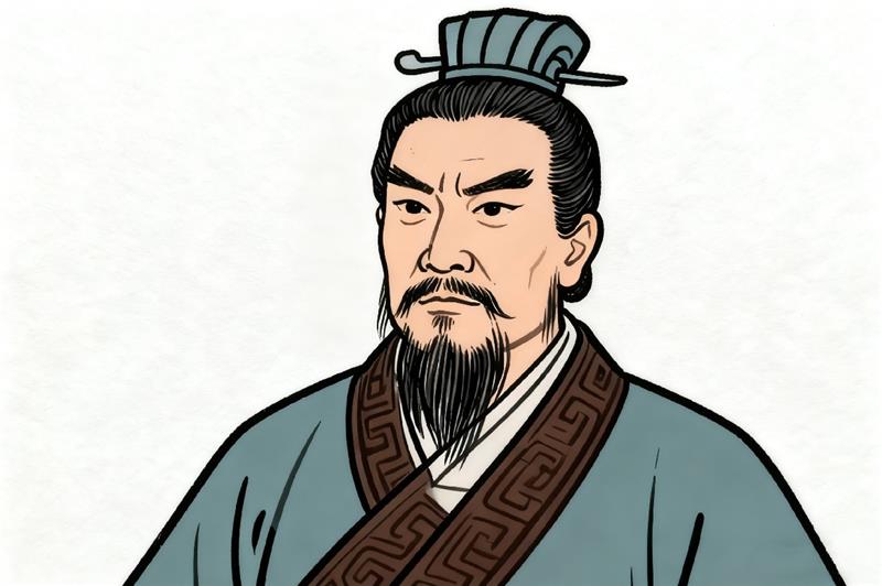 简笔画:曹操人物 简笔画JPG格式图片素材