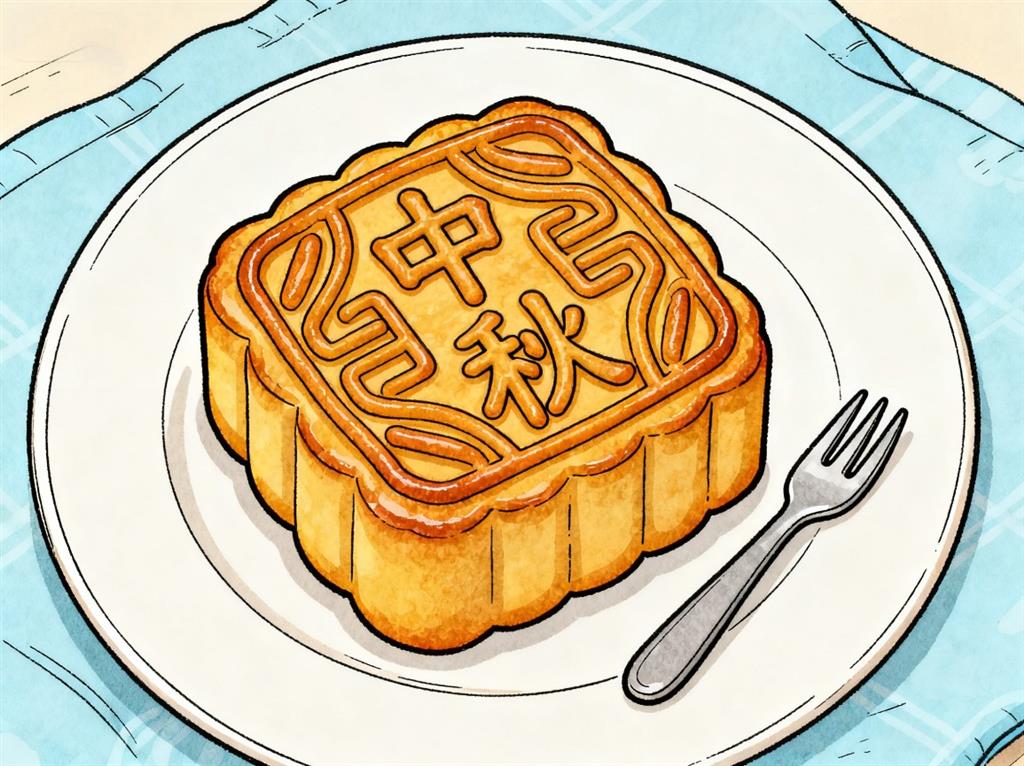 简笔画:中秋月饼 简笔画JPG格式图片素材