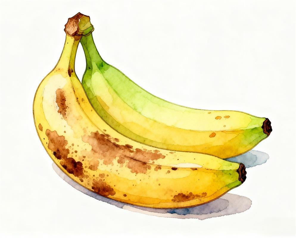 简笔画: 香蕉的简笔画简单又漂亮 简笔画JPG格式图片素材