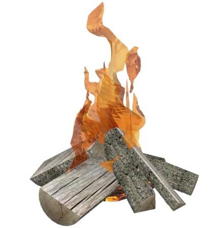 燃烧的篝火SU模型 SU模型免费下载_sketchup模型