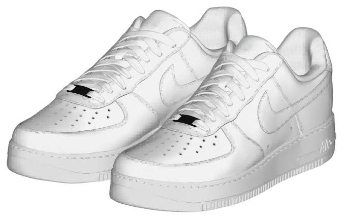 耐克板鞋运动鞋子SU模型 SU模型免费下载_sketchup模型