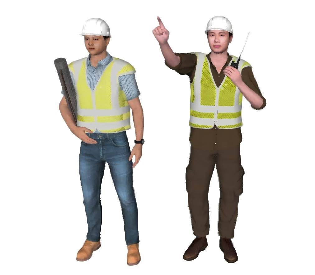 工地工人人物SU模型 SU模型免费下载_sketchup模型