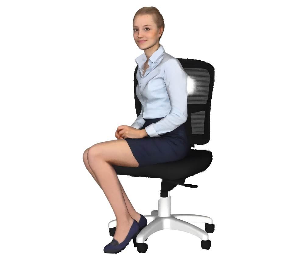 办公坐姿人物SU模型 SU模型免费下载_sketchup模型