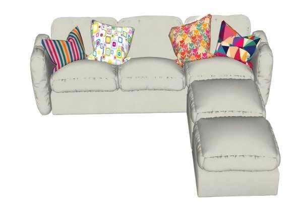 L形沙发SU模型 SU模型免费下载_sketchup模型