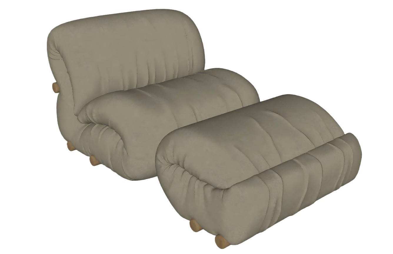 懒人休闲沙发SU模型 SU模型免费下载_sketchup模型