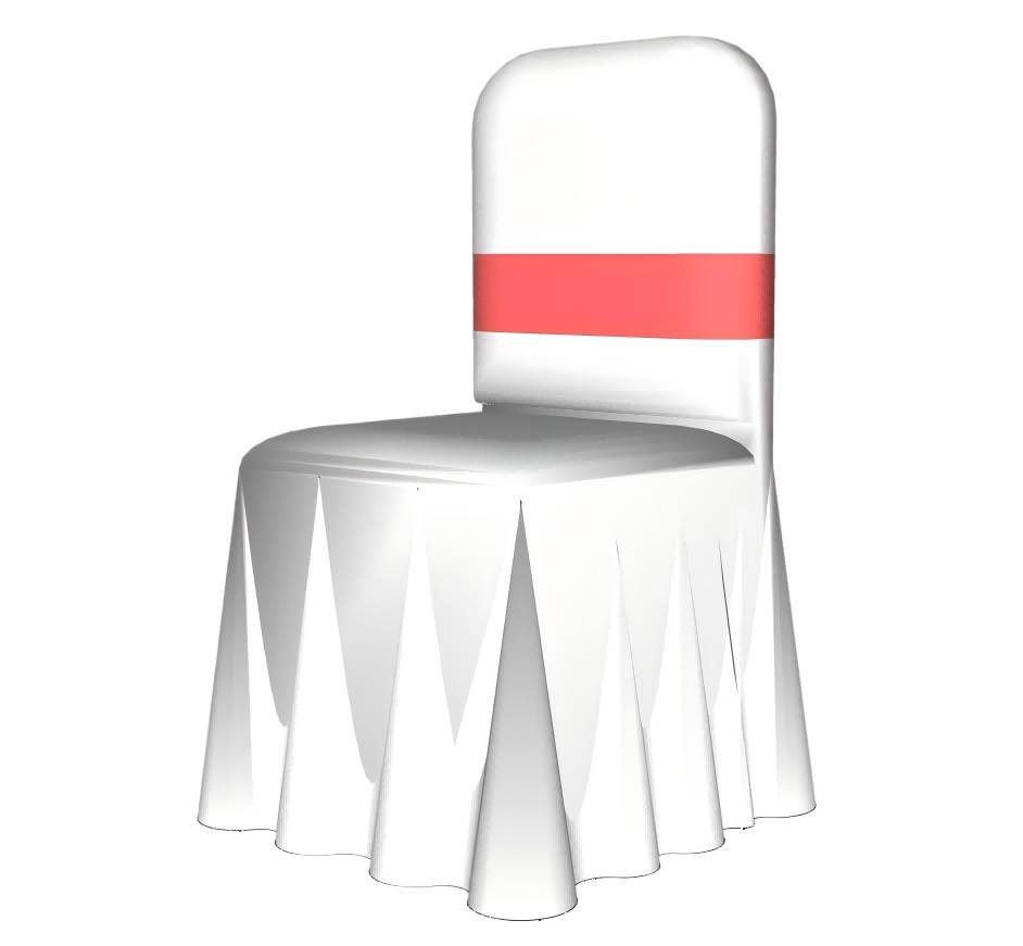 婚礼宴会椅子酒席椅SU模型 SU模型免费下载_sketchup模型