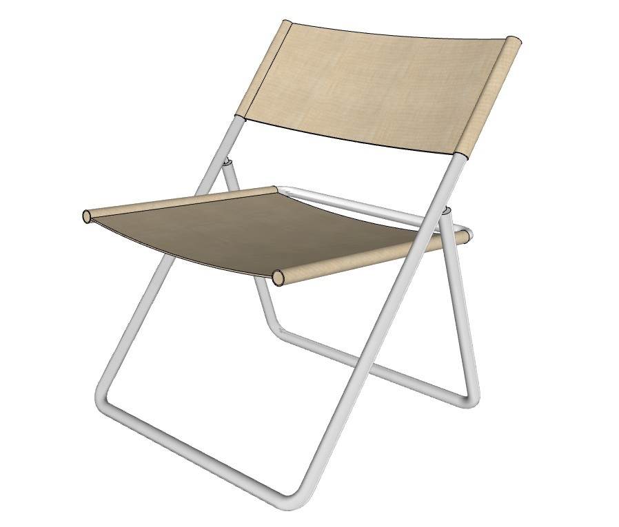 折叠椅子SU模型 SU模型免费下载_sketchup模型