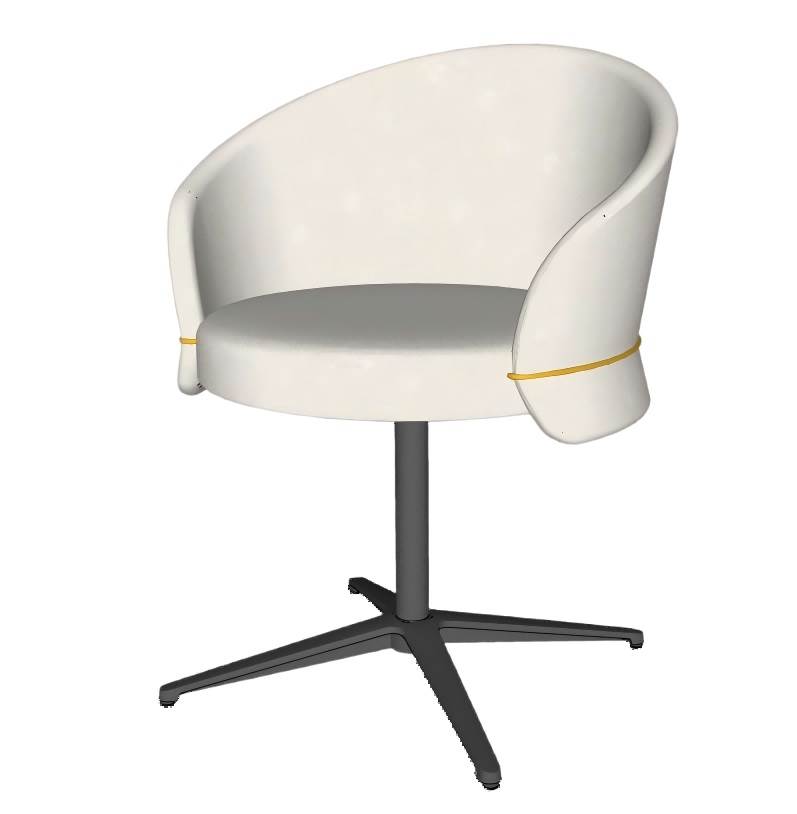 休闲旋转椅子SU模型 SU模型免费下载_sketchup模型