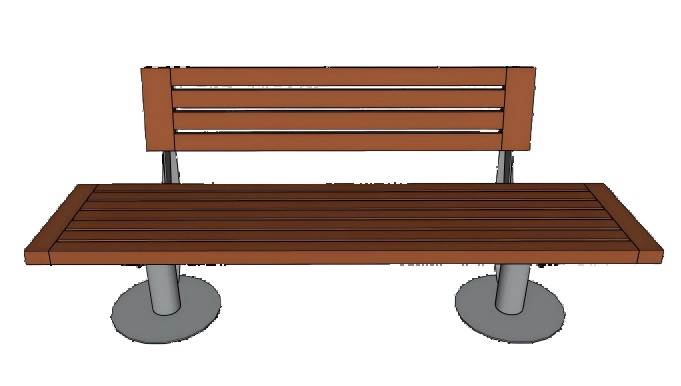 户外长椅长凳公园椅子su模型 SU模型免费下载_sketchup模型