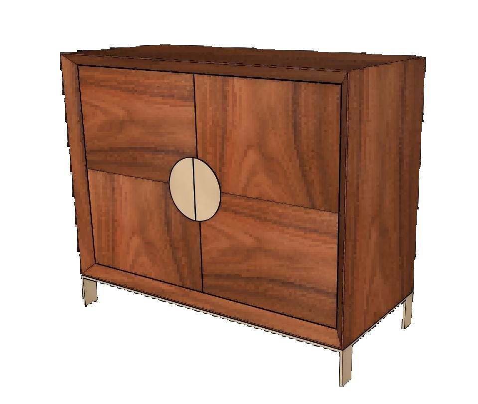 中式柜子矮柜家具SU模型 SU模型免费下载_sketchup模型