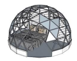 星空房泡泡屋阳光房的SU模型 SU模型免费下载_sketchup模型