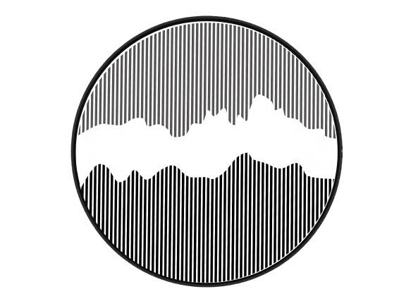新中式圆形墙饰品山水画的su模型 SU模型免费下载_sketchup模型