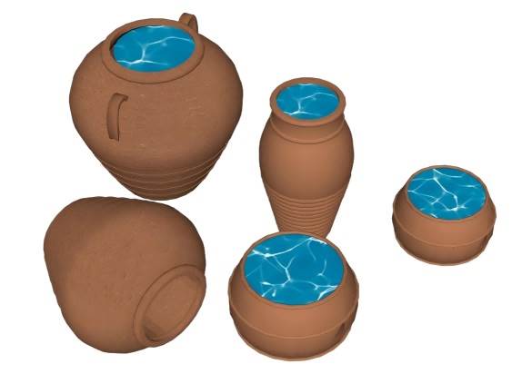 陶罐景观小品su模型 SU模型免费下载_sketchup模型