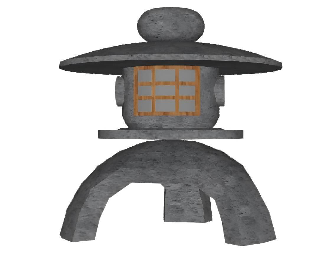 日式石灯笼景观su模型 SU模型免费下载_sketchup模型