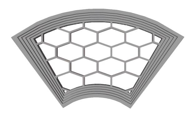 扇形花窗su模型 SU模型免费下载_sketchup模型
