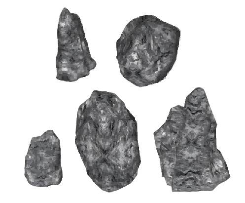 景观石头石块草图大师模型景观SU模型 SU模型免费下载_sketchup模型