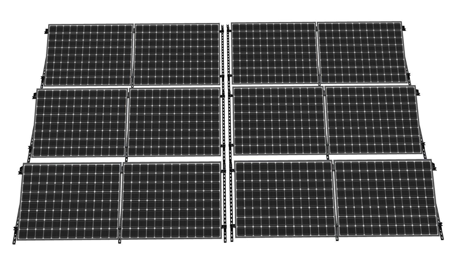 太阳能板光伏板su模型 SU模型免费下载_sketchup模型