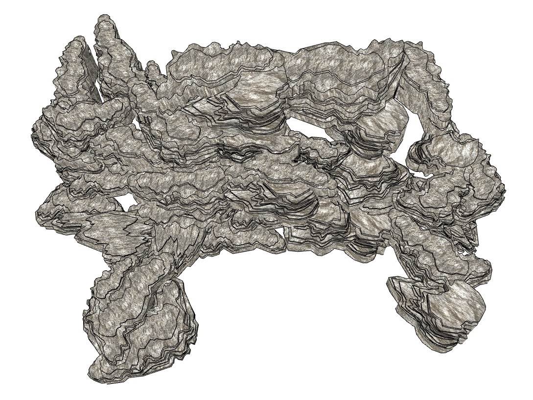 假山叠石景观石su模型 SU模型免费下载_sketchup模型