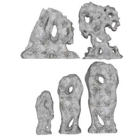 太湖石珊瑚石景石su模型 SU模型免费下载_sketchup模型