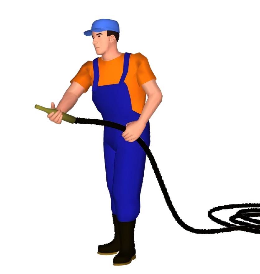 浇水工人人物su模型 SU模型免费下载_sketchup模型