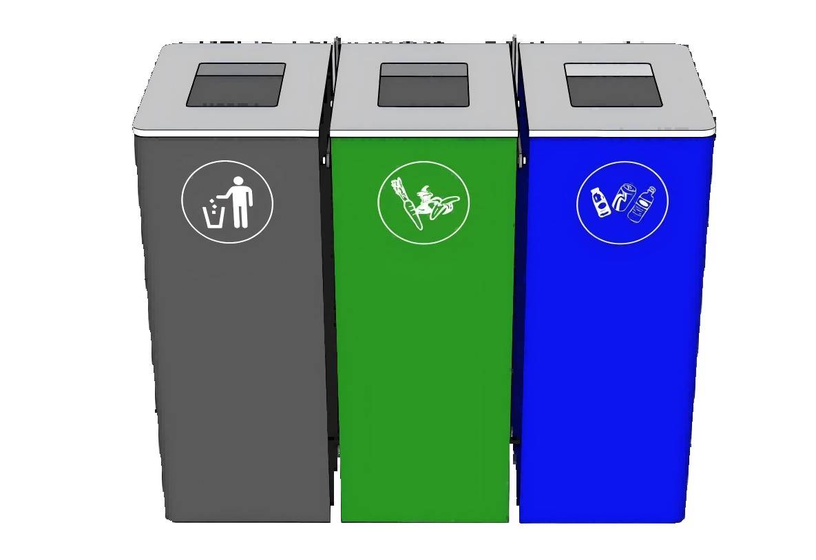 垃圾桶垃圾箱分类su模型 SU模型免费下载_sketchup模型