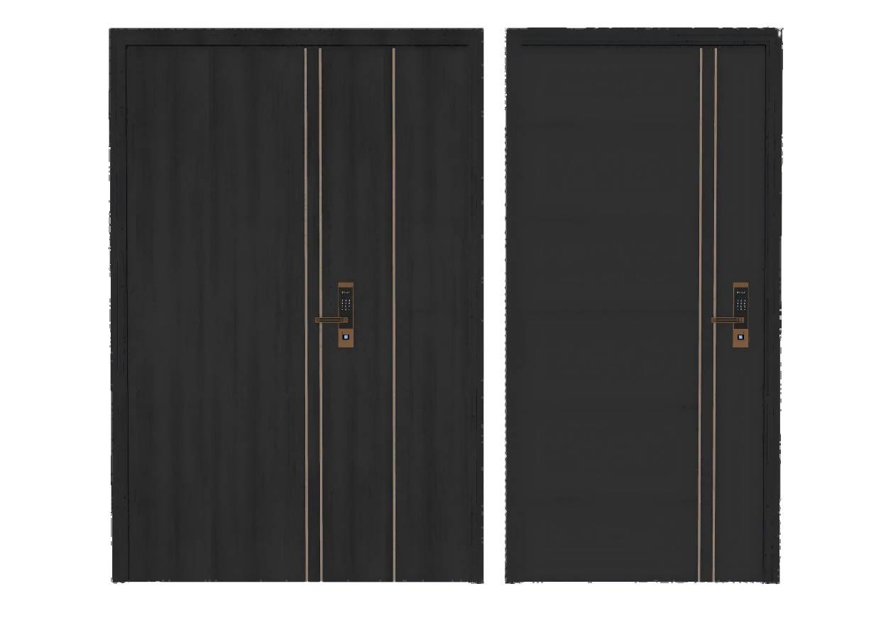 子母入户门su模型 SU模型免费下载_sketchup模型