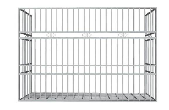 不锈钢防盗网防盗窗su模型 SU模型免费下载_sketchup模型