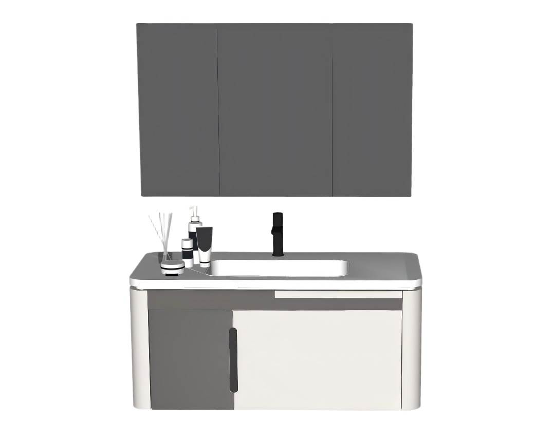 简约风格的一体式浴室柜su模型 SU模型免费下载_sketchup模型