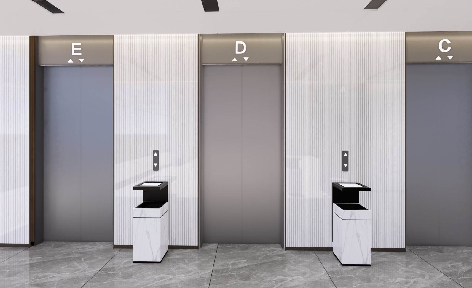 电梯厅电梯间su模型 SU模型免费下载_sketchup模型