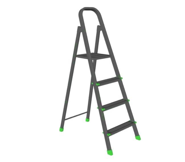 五步梯折叠梯子su模型 SU模型免费下载_sketchup模型