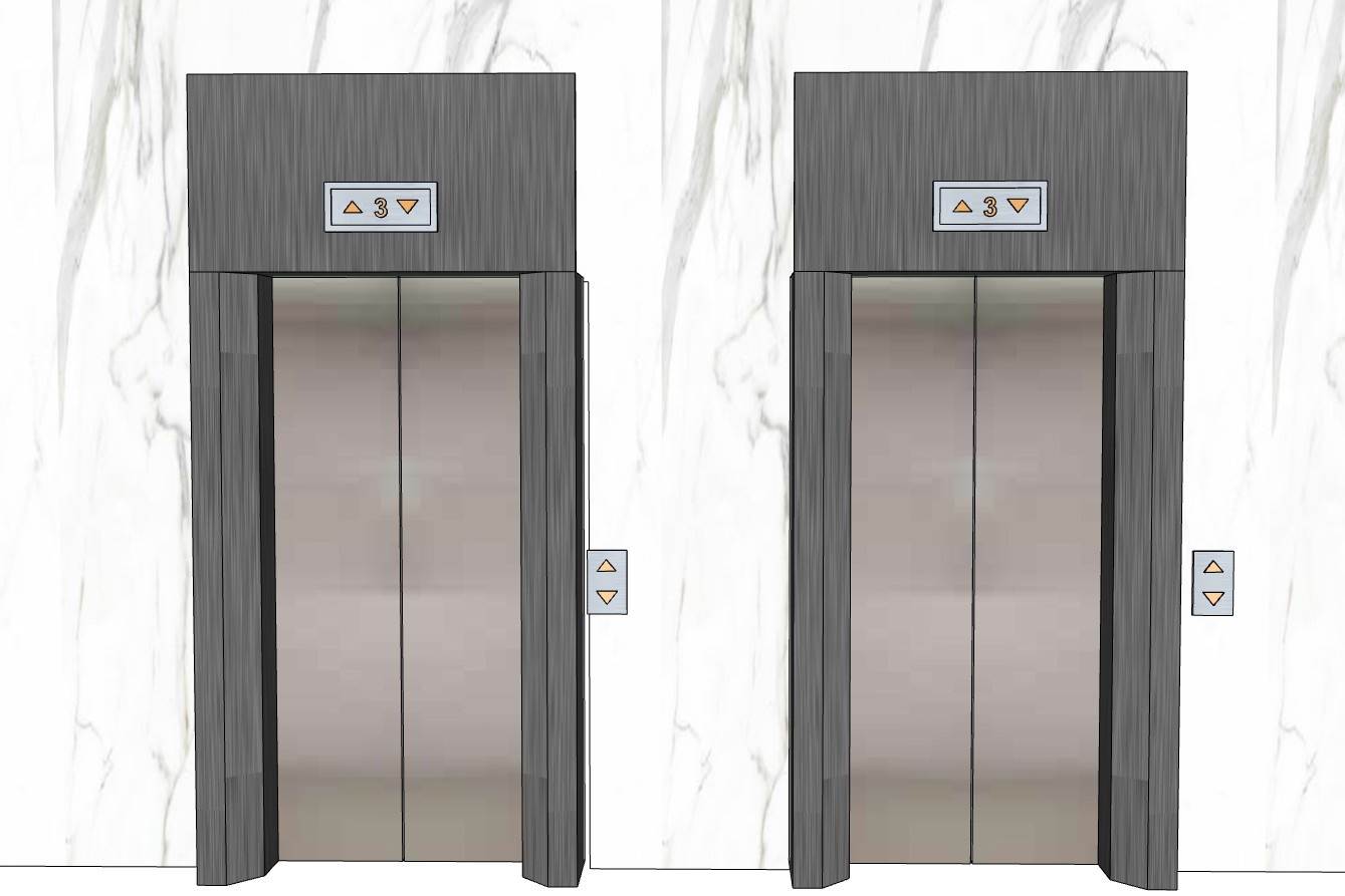 电梯门电梯按钮su模型 SU模型免费下载_sketchup模型