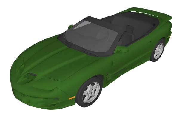 保时捷718敞篷跑车su模型 SU模型免费下载_sketchup模型