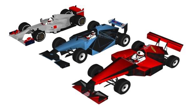 方程式F1赛车su模型 SU模型免费下载_sketchup模型