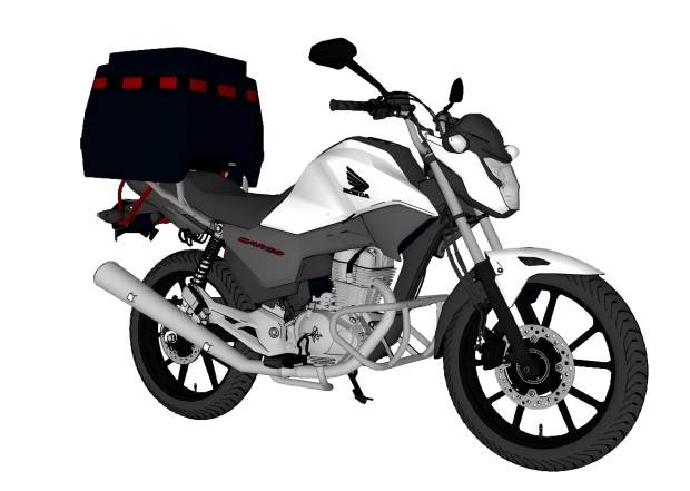 本田HONDA摩托车su模型 SU模型免费下载_sketchup模型