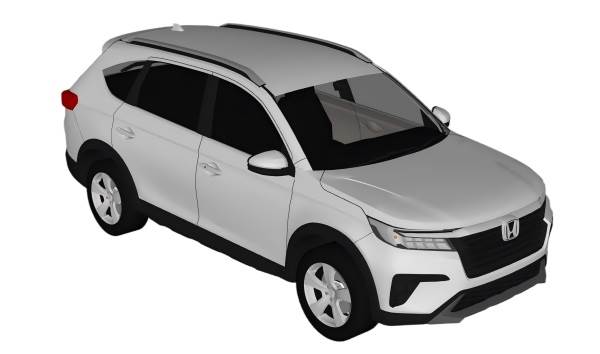 本田CR-V汽车su模型 SU模型免费下载_sketchup模型