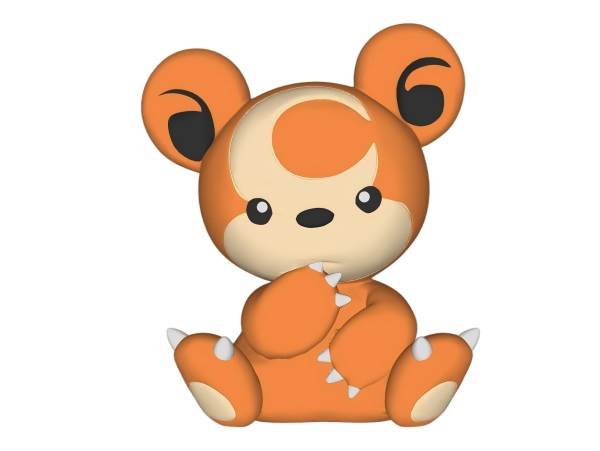 儿童玩具手办小熊IP模型装饰SU模型 SU模型免费下载_sketchup模型