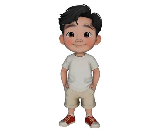 卡通小男孩su模型 SU模型免费下载_sketchup模型