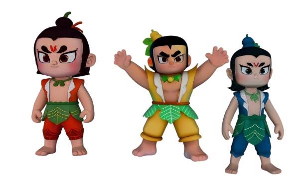 葫芦娃卡通动画su模型 SU模型免费下载_sketchup模型