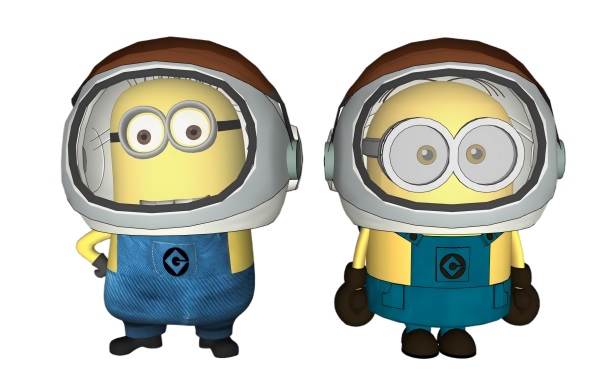 太空小黄人卡通角色su模型 SU模型免费下载_sketchup模型