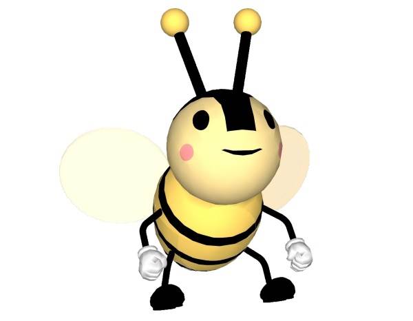 儿童卡通小蜜蜂su模型 SU模型免费下载_sketchup模型