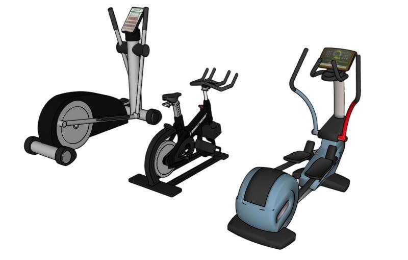 飞轮动感单车su下载体育SU模型 SU模型免费下载_sketchup模型