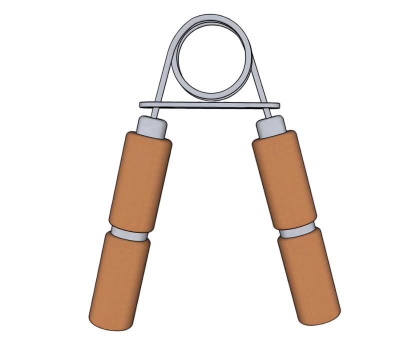 握力器健身器材体育SU模型 SU模型免费下载_sketchup模型