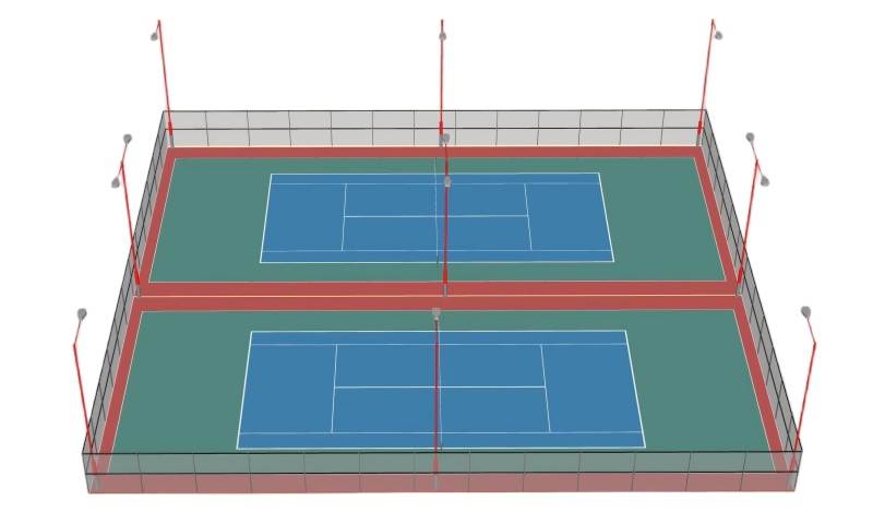 网球场体育SU模型 SU模型免费下载_sketchup模型
