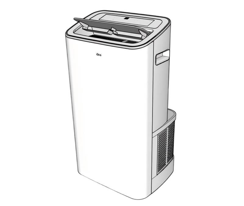 空调扇家电SU模型 SU模型免费下载_sketchup模型