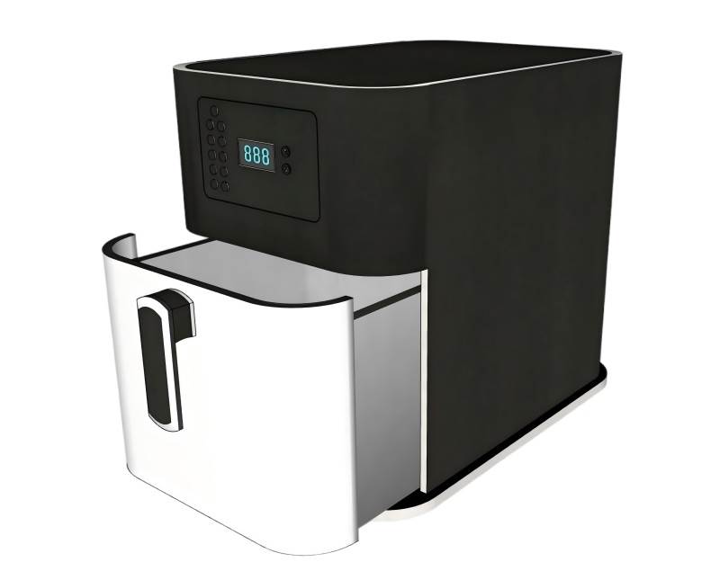 空气炸锅家电SU模型 SU模型免费下载_sketchup模型