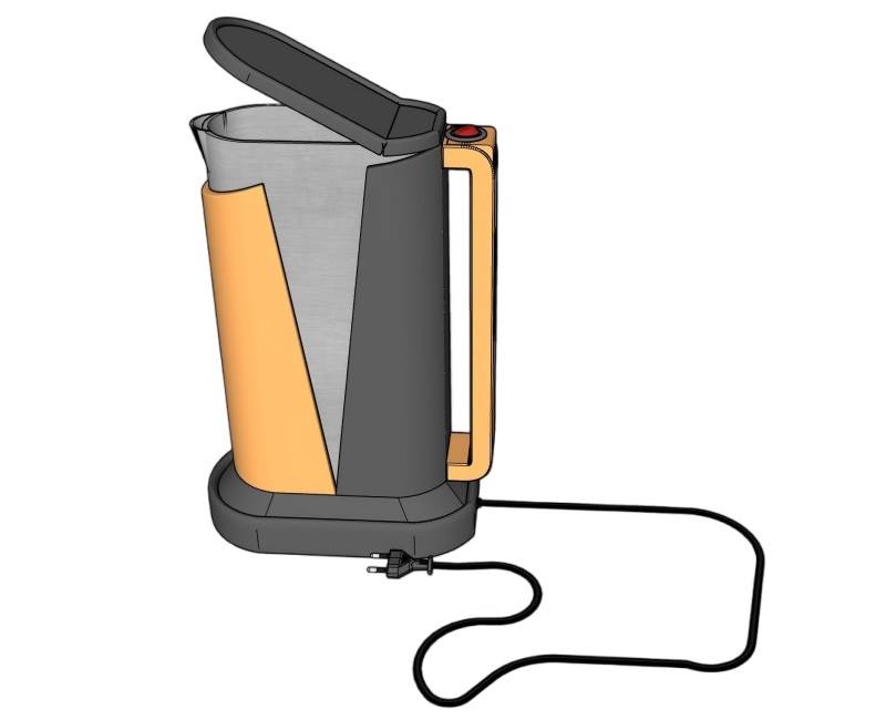 电热水壶家电SU模型 SU模型免费下载_sketchup模型