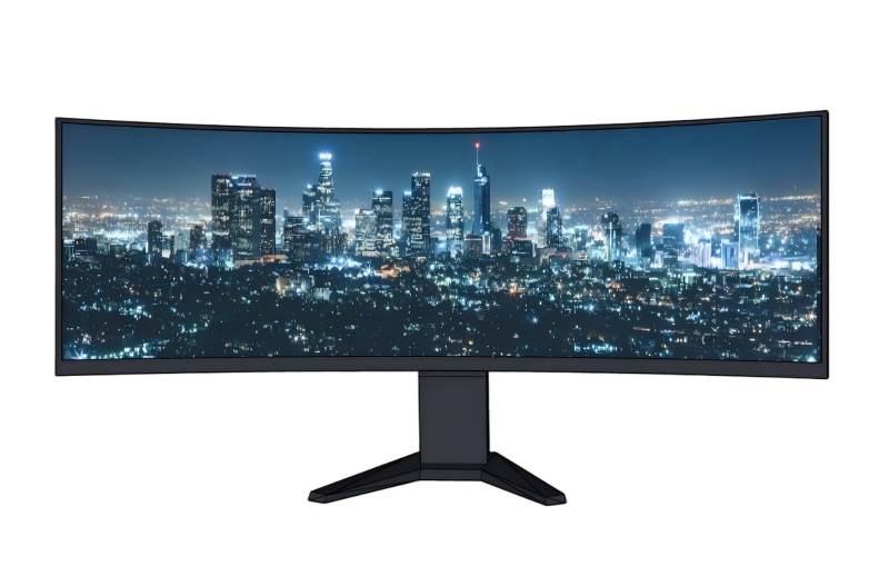 超宽曲面设计的高端显示器家电SU模型 SU模型免费下载_sketchup模型