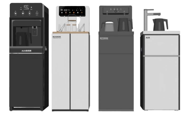 现代立式饮水机家电SU模型 SU模型免费下载_sketchup模型