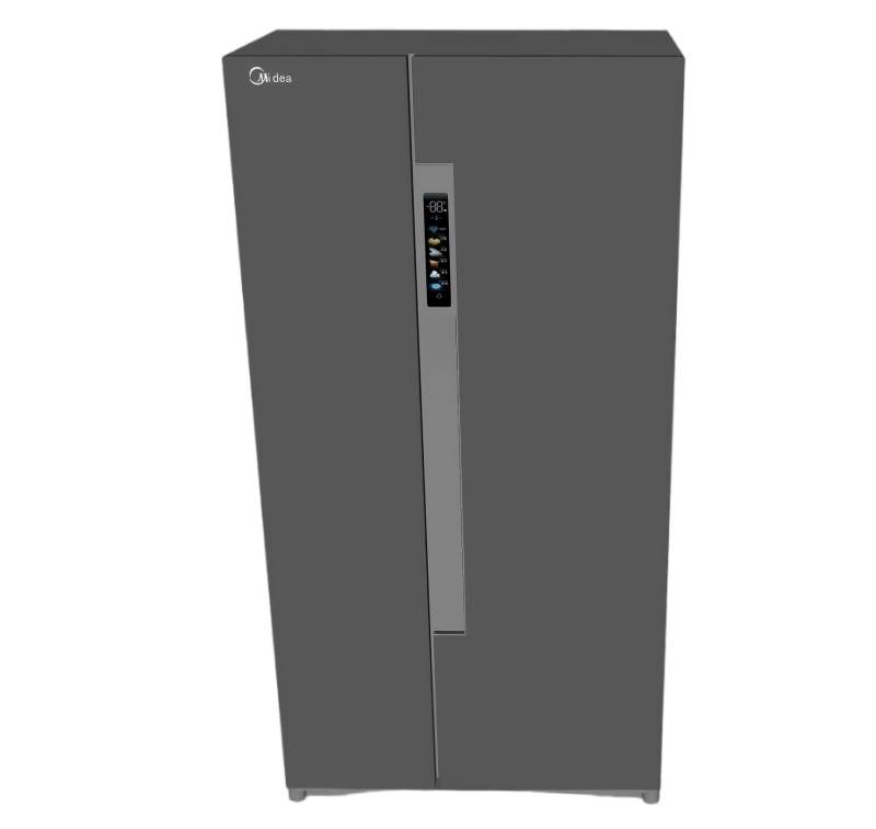 美的嵌入式对开门冰箱家电SU模型 SU模型免费下载_sketchup模型