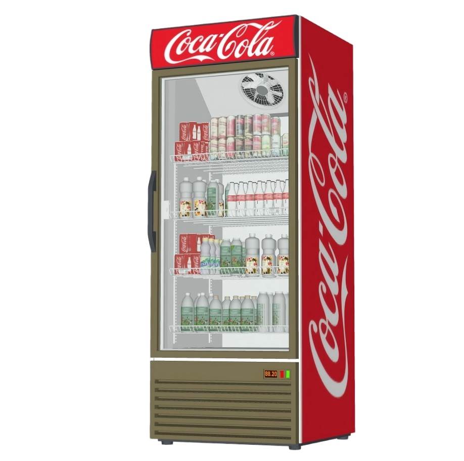 可口可乐冷藏展示柜冰柜家电SU模型 SU模型免费下载_sketchup模型